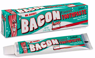 Empresa americana lança pasta de dentes sabor bacon